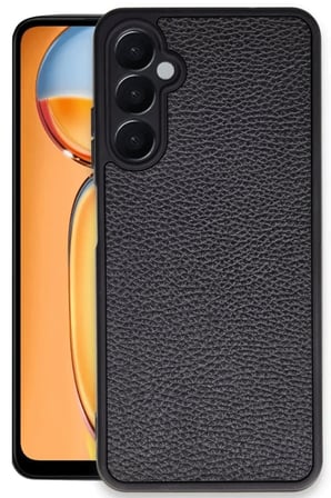 Uray store Samsung Galaxy S24 FE Kılıf Aras Deri Kapak - Siyah