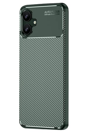 Uray store Samsung Galaxy A06 Kılıf Auto Focus Karbon Kapak - Koyu Yeşil