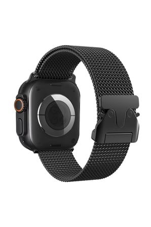 Uray store Apple Watch 42mm Milano Metal Kordon - Siyah
