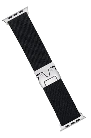 Uray store Apple Watch 42mm Forest Kumaş Kordon - Siyah