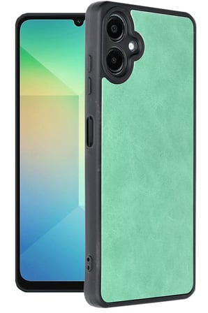 Uray store Samsung Galaxy A06 Kılıf Aras Deri Kapak - Koyu Yeşil