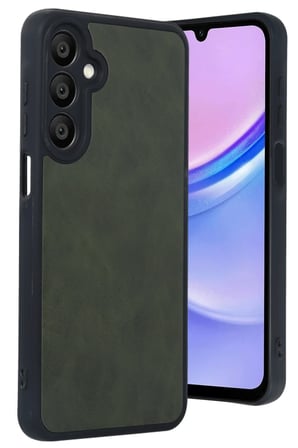 Uray store Samsung Galaxy A16 5G Kılıf Aras Deri Kapak - Koyu Yeşil
