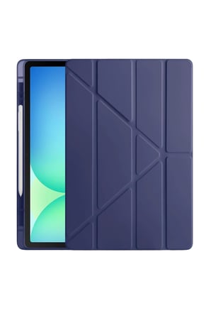 Uray store Apple iPad Pro 11 (2024) Kılıf Kalemlikli Hugo Tablet Kılıfı - Lacivert