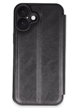 Uray store Apple iPhone 16 Kılıf Flip Cover - Siyah
