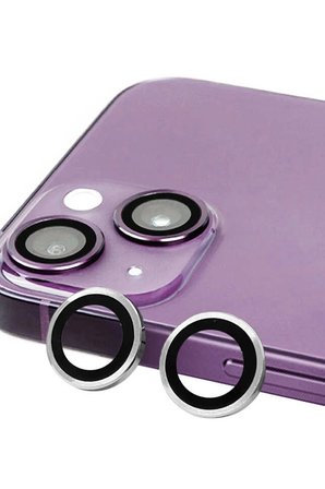 Uray store Apple iPhone 13 Mini Raze Metal Kamera Lens - Gümüş