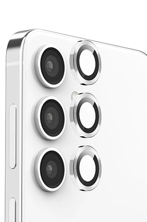Uray store Samsung Galaxy S25 Plus Raze Metal Kamera Lens - Gümüş