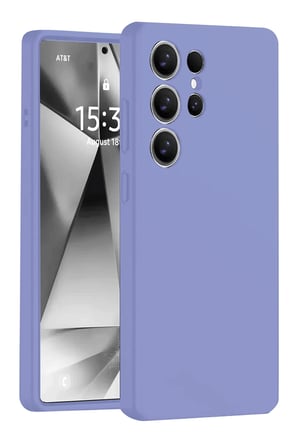 Uray store Samsung Galaxy S25 Ultra Kılıf Nano içi Kadife Silikon - Lila