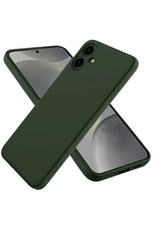 Uray store Samsung Galaxy A06 Kılıf First Silikon - Koyu Yeşil