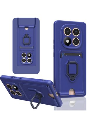 Uray store Xiaomi Redmi Note 14 Pro Plus Kılıf Zuma Kartvizitli Yüzüklü Silikon - Lacivert