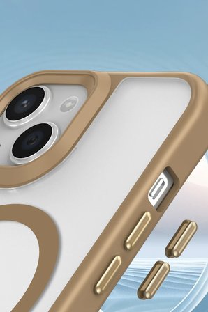 Uray store Apple iPhone 15 Kılıf Enka Magsafe Silikon Kılıf - Siyah