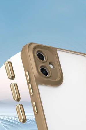 Uray store Samsung Galaxy A06 Kılıf Penta Silikon Kılıf - Çöl Titanyum