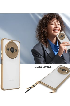 Uray store Xiaomi Redmi A3 4G Kılıf Penta Silikon Kılıf - Titan Gri