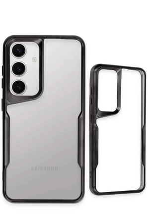 Uray store Samsung Galaxy S25 Kılıf Boyi Silikon Kapak - Siyah