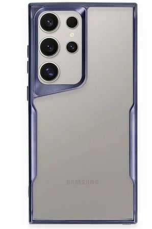 Uray store Samsung Galaxy S25 Ultra Kılıf Boyi Silikon Kapak - Lacivert
