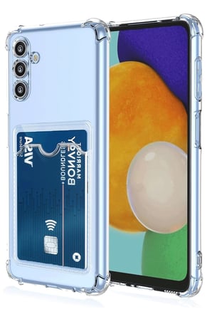 Uray store Samsung Galaxy A26 Kılıf Kart Şeffaf Silikon - Şeffaf