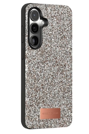 Onegif Samsung Galaxy S25 Bright Simli Kapak - Gümüş