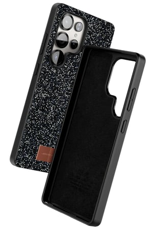 Onegif Samsung Galaxy S25 Ultra Bright Simli Kapak - Siyah