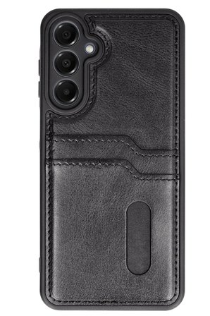 Uray store Samsung Galaxy A56 Kılıf Sara Kartvizitli Deri Kılıf - Siyah