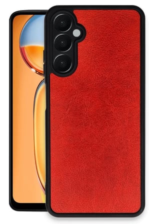Uray store Samsung Galaxy A26 Kılıf Aras Deri Kapak - Kırmızı