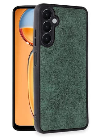 Uray store Samsung Galaxy A26 Kılıf Aras Deri Kapak - Koyu Yeşil