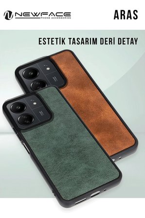 Uray store Samsung Galaxy A36 Kılıf Aras Deri Kapak - Kırmızı