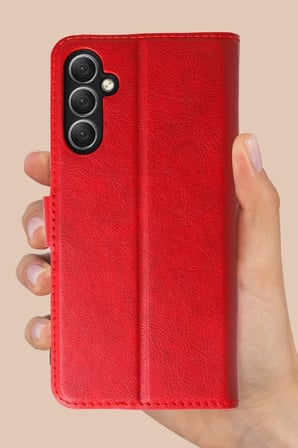 Uray store Samsung Galaxy A26 Kılıf Trend S Plus Kapaklı Kılıf - Yeşil