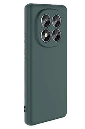 Uray store Xiaomi Redmi Note 14 Pro 5G Kılıf Nano içi Kadife Silikon - Koyu Yeşil