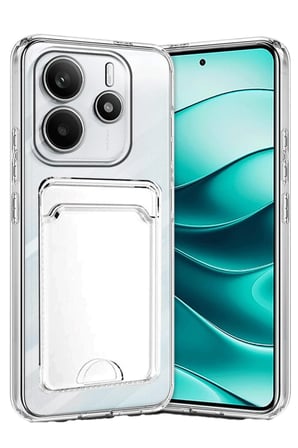 Uray store Xiaomi Redmi Note 14 4G Kılıf Kart Şeffaf Silikon - Şeffaf