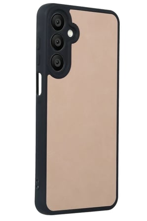 Uray store Samsung Galaxy A35 5G Kılıf Aras Deri Kapak - Pudra