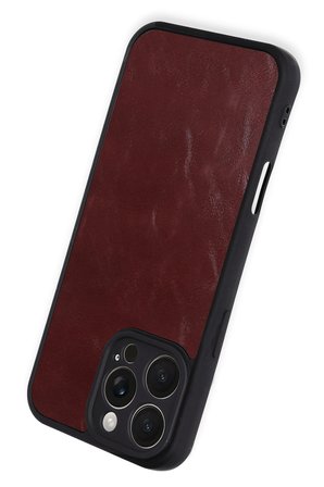 Uray store Apple iPhone 16 Pro Max Kılıf Aras Deri Kapak - Bordo