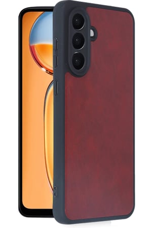 Uray store Samsung Galaxy A36 Kılıf Aras Deri Kapak - Bordo
