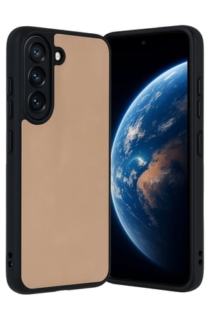 Uray store Samsung Galaxy A36 Kılıf Aras Deri Kapak - Pudra