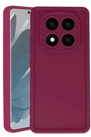 Uray store Xiaomi Redmi Note 14 Pro 5G Kılıf Viera Silikon - Bordo