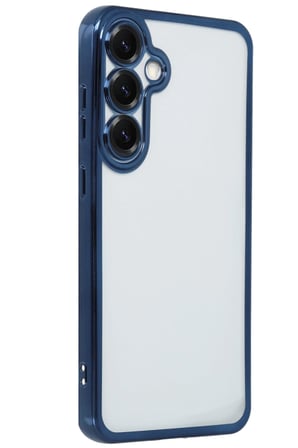 Uray store Samsung Galaxy S25 Plus Kılıf Razer Lensli Silikon - Lacivert