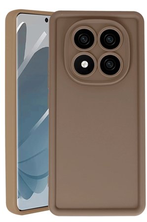 Uray store Xiaomi Redmi Note 14 Pro 4G Kılıf Viera Silikon - Kahverengi