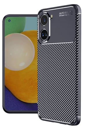 Uray store Xiaomi Poco X7 Pro Kılıf Auto Focus Karbon Kapak - Lacivert