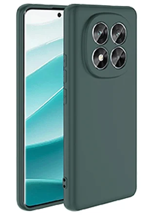Uray store Xiaomi Redmi Note 14 Pro 4G Kılıf First Silikon - Koyu Yeşil