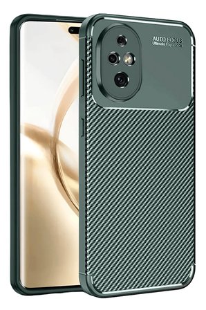 Uray store Honor 200 Kılıf Auto Focus Karbon Kapak - Koyu Yeşil