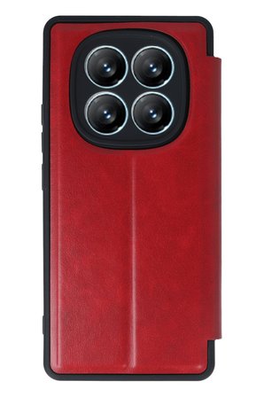 Uray store Xiaomi Redmi Note 14 Pro 4G Kılıf Flip Cover - Kırmızı