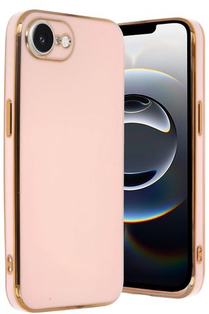 Uray store Apple iPhone 16E Kılıf Volet Silikon - Pembe