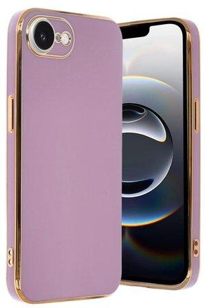 Uray store Apple iPhone 16E Kılıf Volet Silikon - Mor