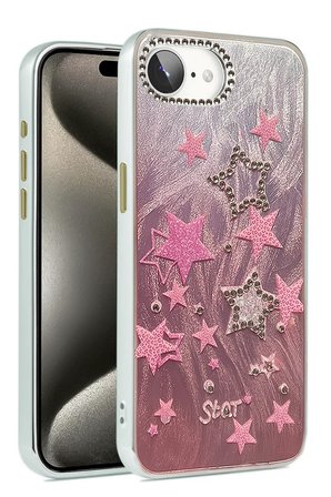 Uray store Apple iPhone 16E Kılıf Blade Aynalı Desenli Kapak - Desen 7