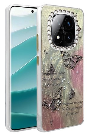 Uray store Xiaomi Redmi Note 14 Pro 4G Kılıf Blade Aynalı Desenli Kapak - Desen 6