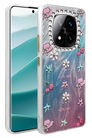 Uray store Xiaomi Redmi Note 14 Pro 5G Kılıf Blade Aynalı Desenli Kapak - Desen 4