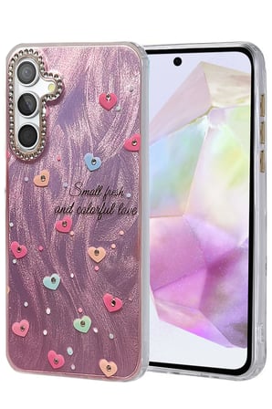 Uray store Samsung Galaxy A35 5G Kılıf Blade Aynalı Desenli Kapak - Desen 8