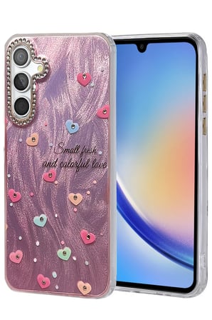 Uray store Samsung Galaxy A34 5G Kılıf Blade Aynalı Desenli Kapak - Desen 8