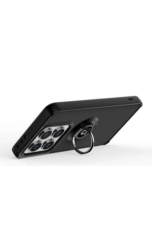 Uray store Xiaomi Mi 14T Pro Kılıf Montreal Yüzüklü Silikon Kapak - Siyah