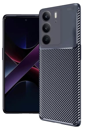 Uray store Realme C75 4G Auto Focus Karbon Kapak - Lacivert