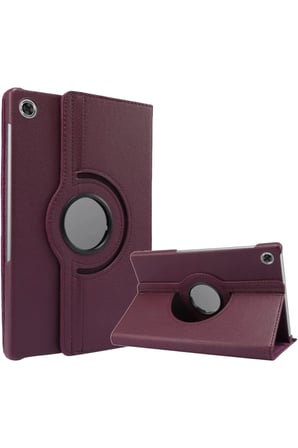 Uray store Lenovo Tab M10 TB311FU Kılıf 360 Tablet Deri Kılıf - Mürdüm