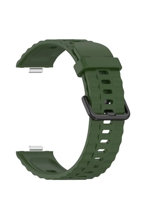 Uray store Huawei Watch Fit 3 Klasik Kordon - Koyu Yeşil